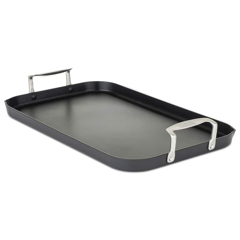 Viking Hard Anodized Nonstick Double Burner Griddle (18" X 11" X 1")
