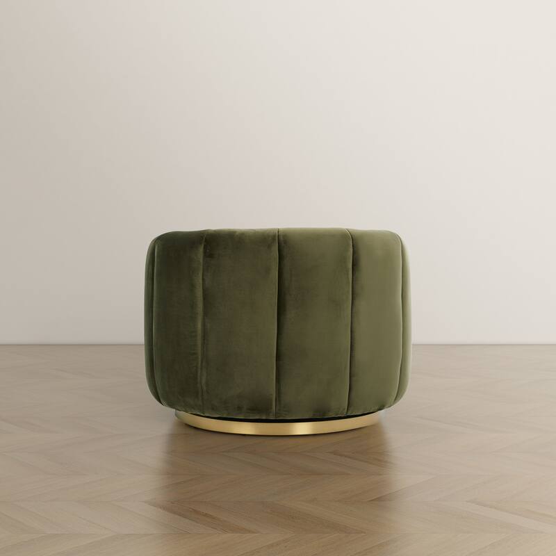Cardiff Mid Century Modern Comfy Swivel Accent Chair