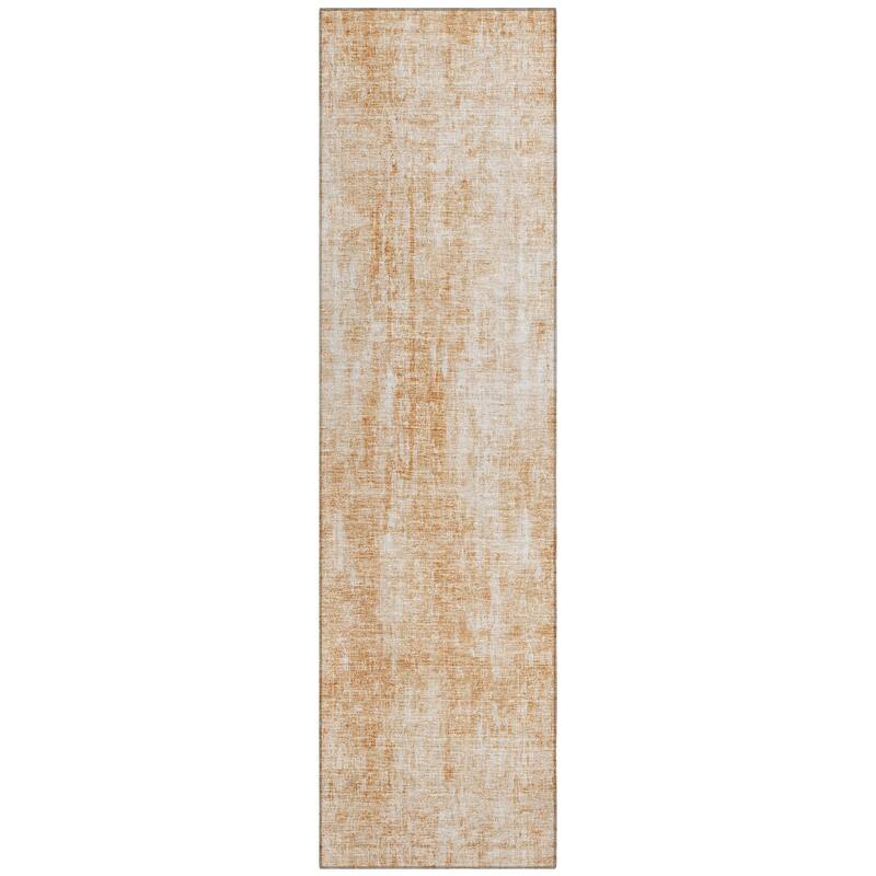 Machine Washable Indoor/ Outdoor Chantille Abstract Solid Rug
