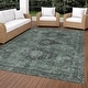 preview thumbnail 11 of 101, Machine Washable Indoor/ Outdoor Global Inver Chantille Rug Mint - 10' x 14'