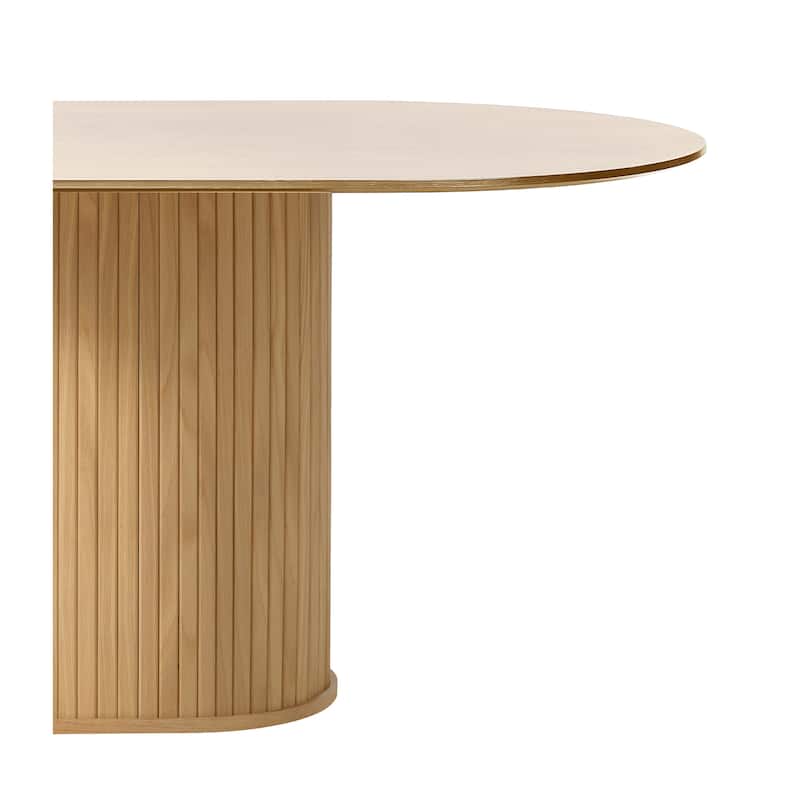 Rye Studio Nicola Mid-Century Modern Pedestal Dining Table