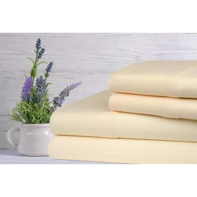 Rayon from Bamboo Lavender Infused Scented 4-Piece Sheet Set