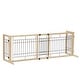 preview thumbnail 6 of 15, 38"-71" Adjustable Freestanding Pet Gate - Natural Wood Design for Doorways and Stairs