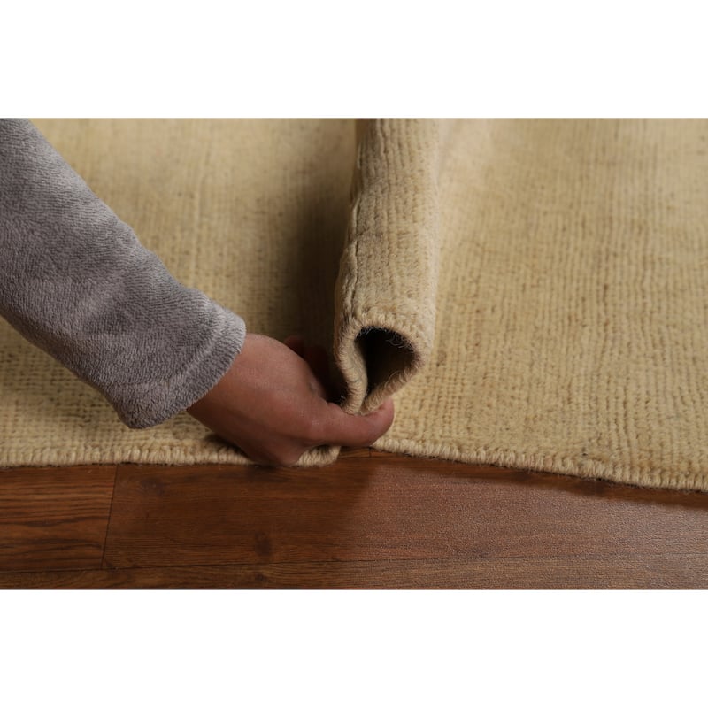 Gabbeh Modern Oriental Rug Hand-Knotted Wool Carpet - 4'10"x 6'5"
