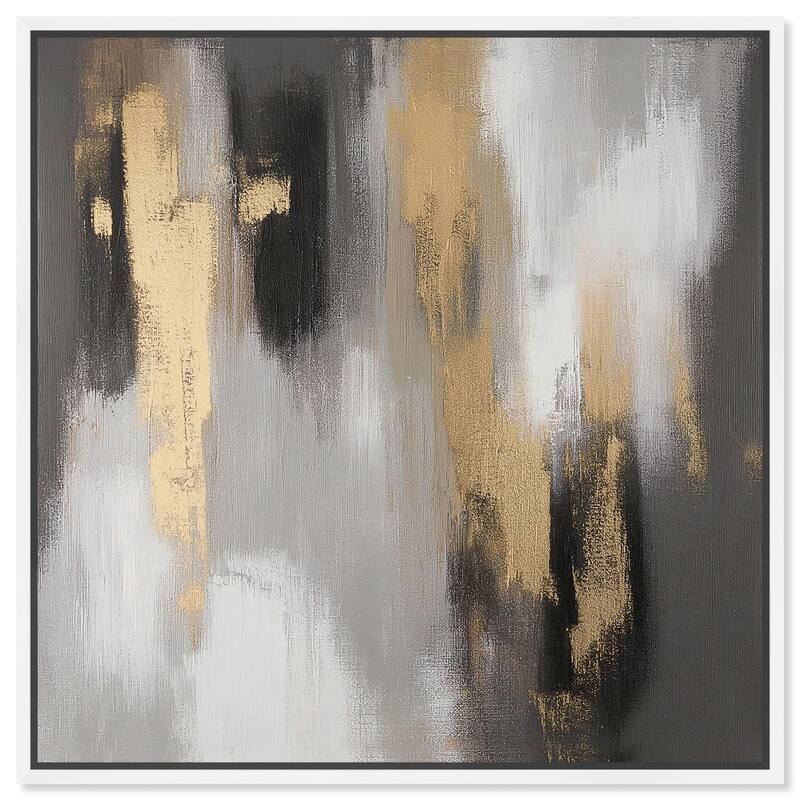 Gleaming Abyss I Canvas by Art Remedy - White - 40" x 40"