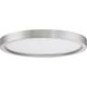 preview thumbnail 1 of 0, Quoizel Outskirts 11" Ceiling Light in Brushed Nickel Brushed Nickel
