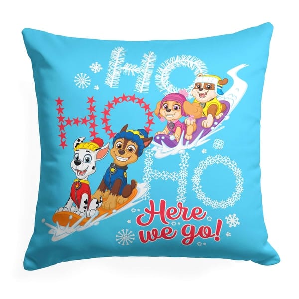 slide 2 of 4, Nickelodeon Paw Patrol Ho Ho Here We Go 18 Inch Throw Pillow