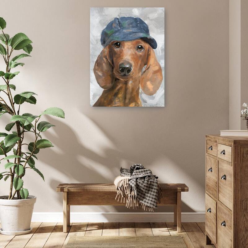 Hat Happy III By Studio Arts Canvas Art Print