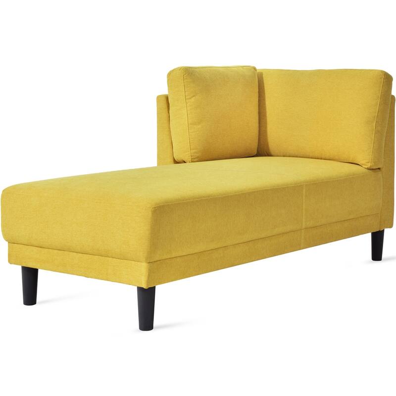 65" Upholstered Chaise Lounge, Sleeper Sofa, Solid Wood Sofa Bed