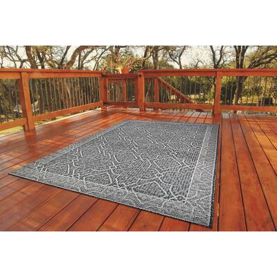 Fresque Alsatian Gray Indoor/Outdoor Area Rug