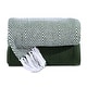 preview thumbnail 12 of 24, Cotton Throw Blankets All-Season Medium Weight | Set of 2 | Chevron Design (50''x60'') Green