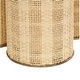 preview thumbnail 4 of 4, Beige Metal Handmade Woven Living Room Decorative Jars with Bronze Metal Lids (Set of 3)