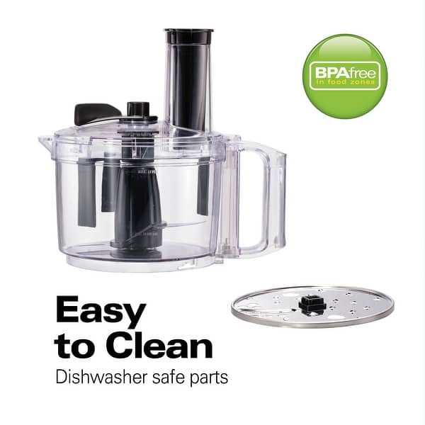 Hamilton Beach 8 Cup Food Processor with Built-In Bowl Scraper