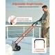 preview thumbnail 5 of 9, 24 Inch Push Snow Shovel with Wide Blade Sturdy Frame and Anti-Slip Wheels for Driveway Yard or Sidewalk