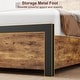 preview thumbnail 3 of 15, Bed Frame with with Wood Headboard