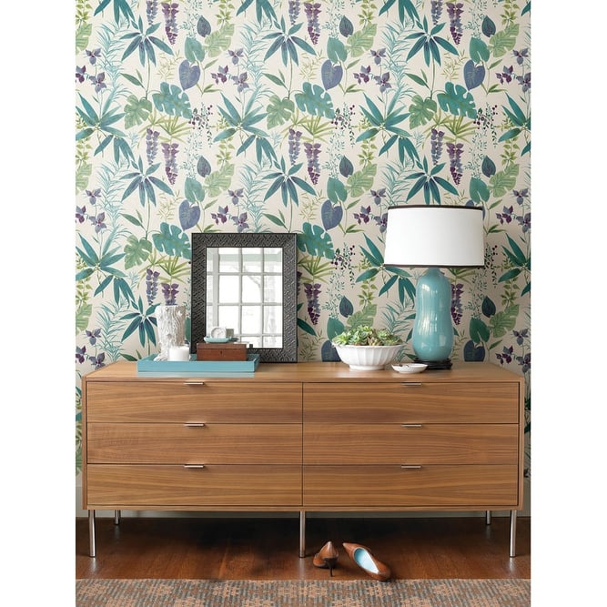 NuWallpaper Teal Maldives Peel & Stick Wallpaper