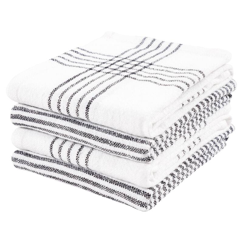 Monoco Relaxed Casual Kitchen Towels, Set of 4