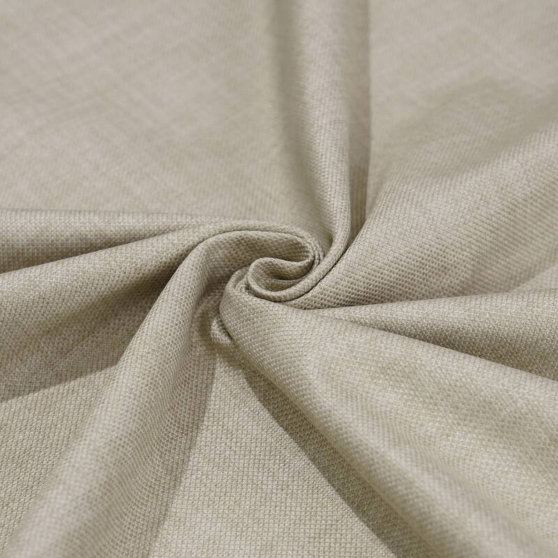 Exclusive Fabrics Extra Wide Performance Linen Blackout Curtains (1 Panel) Thermal Insulated Window Curtains