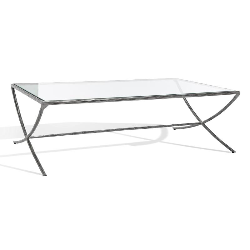 SAFAVIEH Couture Italia Rectangle Metal Coffee Table - 48 In. W x 28 In. D x 15 In. H - 48"W x 28"D x 15"H