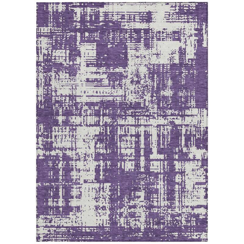 HomeRoots Abstract Transitional Rectangle Outdoor Rug