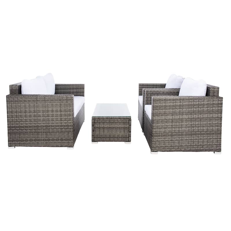 SAFAVIEH Outdoor Living Machie 4-Piece Patio Set.
