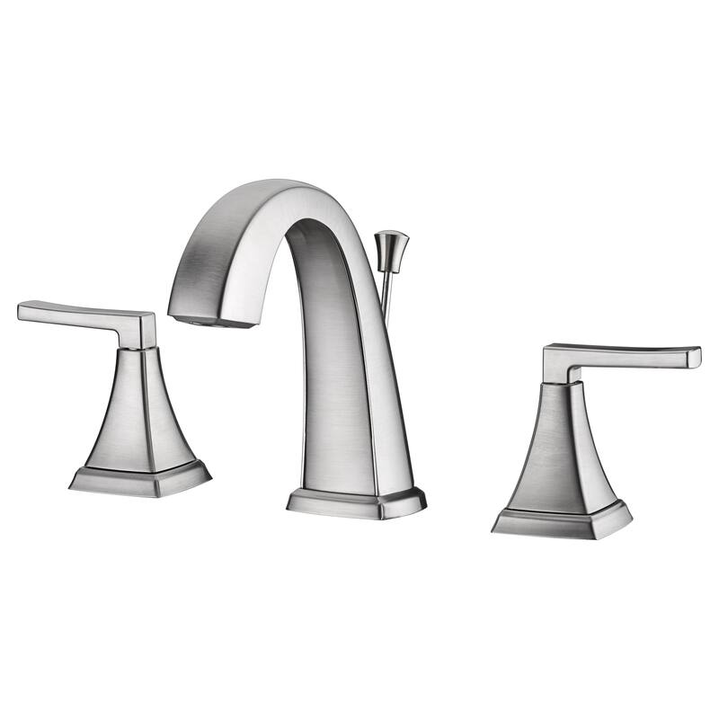 Ultra Faucets Lotto Collection 3-Hole Two-Handle Widespread Lavatory Faucet with Pop-Up Assembly - Brushed Nickel UF57103
