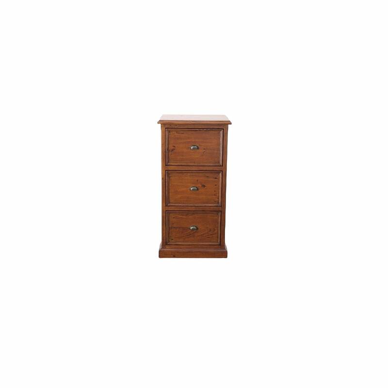 Dexter 23" Wide 3-Drawer Reclaimed Pine File Cabinet