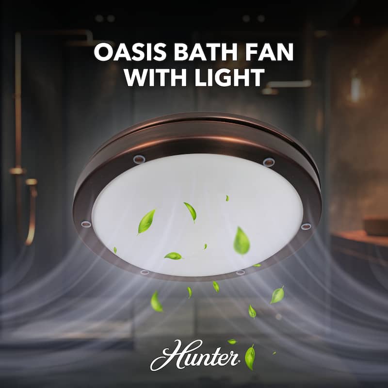 Hunter Bath Fan - Oasis Bath Ventilator With Light and Night Light