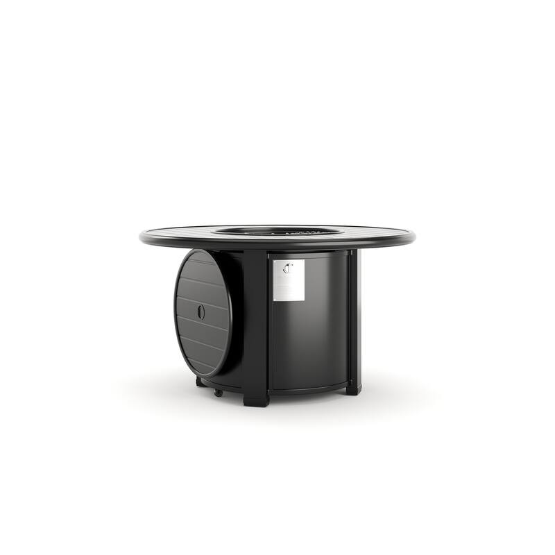 Slat Top 44" Round Fire Table
