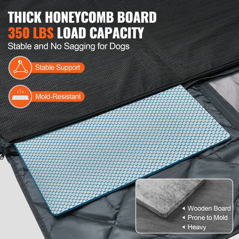 Back Seat Extender for Dogs,Dog Hammock for Car Back seat,Dog Car Seat Cover with Hard Bottom Dog Car Seat Bed