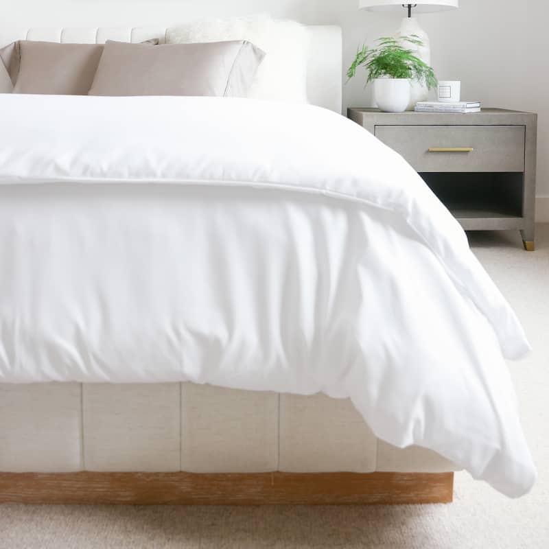 Jennifer Adams Lux Collection Duvet Cover - White - Twin
