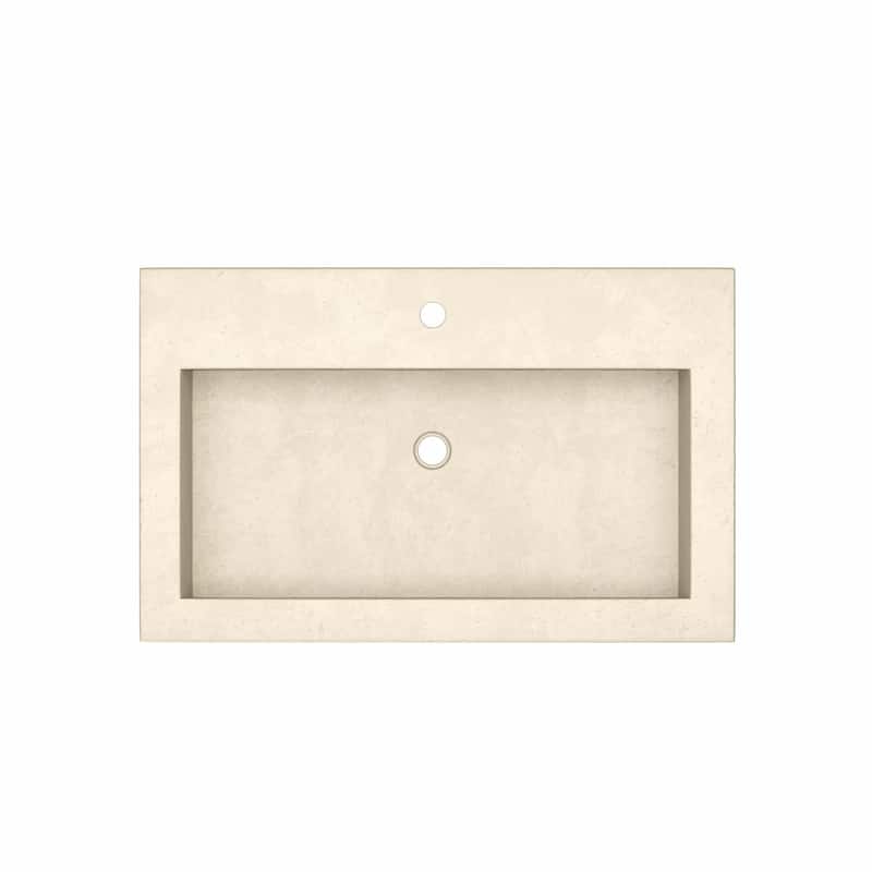 Native Trails NativeStone 30" Rectangular Stone Composite Drop In