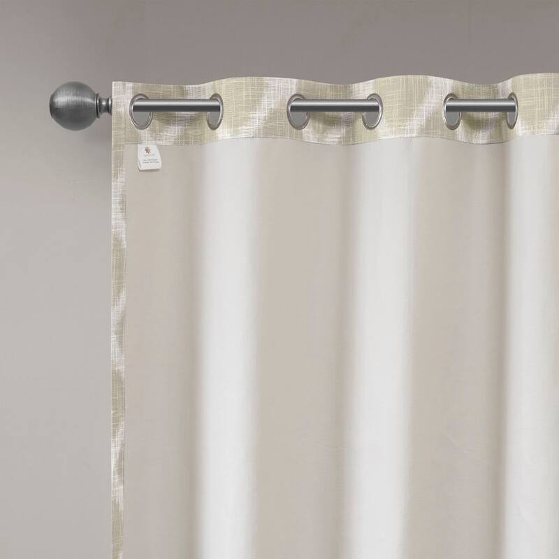 Printed Ikat Blackout Curtain Panel(Only 1 Pc Panel)