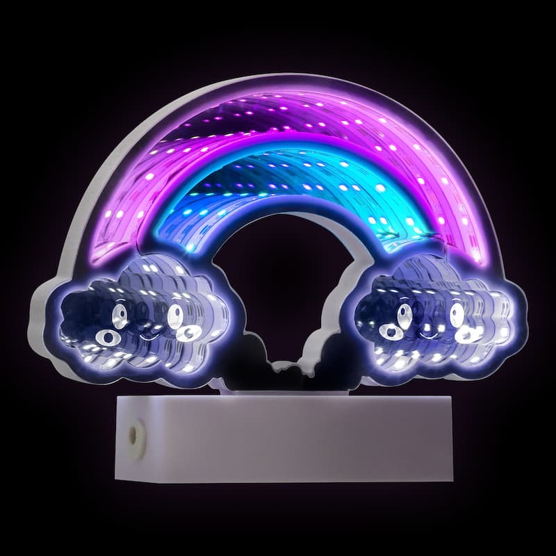 LED Lighted 3D Rainbow Tunnel Light - 7.25"