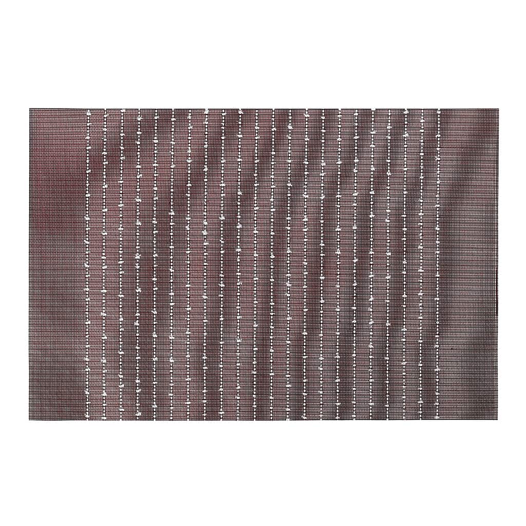 Vinyl Cotton Placemat Pinstripe Red - Set of 12