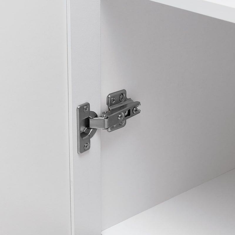 Versatile Storage Cabinet with Adjustable Shelves, Anti-Tipping Design and Spacious Interior for Bathroom, Diningroom and More