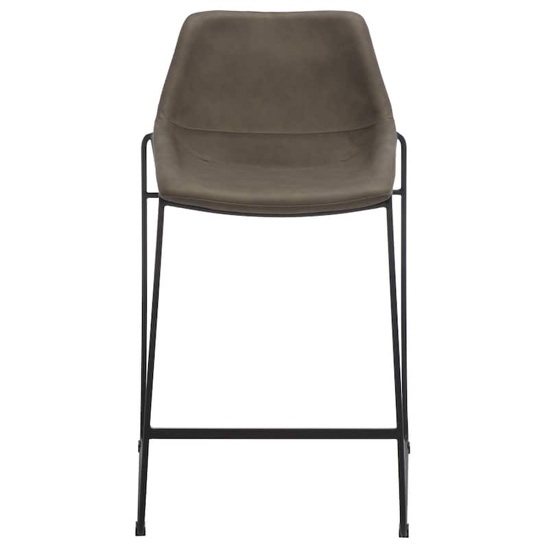 SAFAVIEH Essyllt Mid-Century Modern Counter Stool - 25" W x 22" D x 39" H - 25Wx22Dx39H