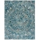 preview thumbnail 21 of 119, SAFAVIEH Handmade Marquee Genta Modern Medallion Wool Rug 8' x 10' - Aqua/Green - Rectangle