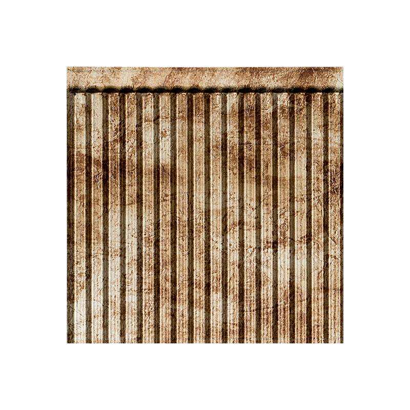 FASÄDE Rib Decorative Vinyl Backsplash Panel - 6x6 Inch Sample - Bermuda Bronze