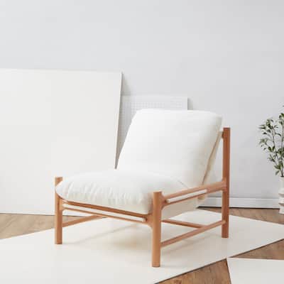 SAFAVIEH Couture Damalie Boucle Accent Chair - 32"W x 35"D x 33"H
