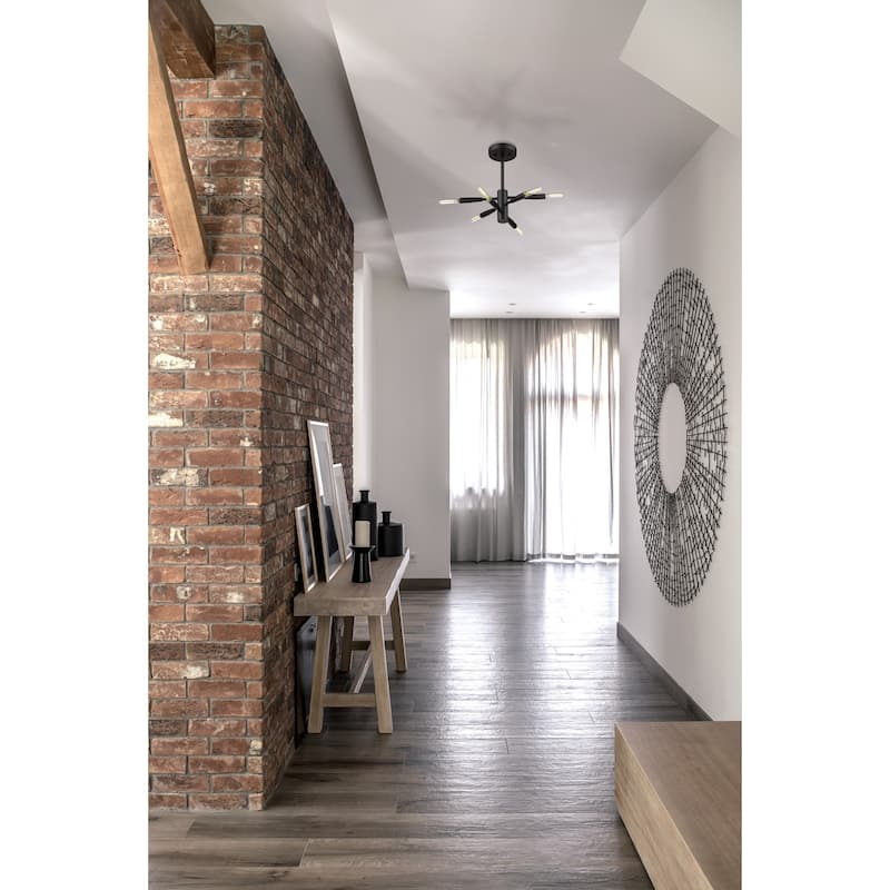 Bellevue ZCF44988 Almeria 6 Light 13" Wide Semi-Flush Ceiling Fixture