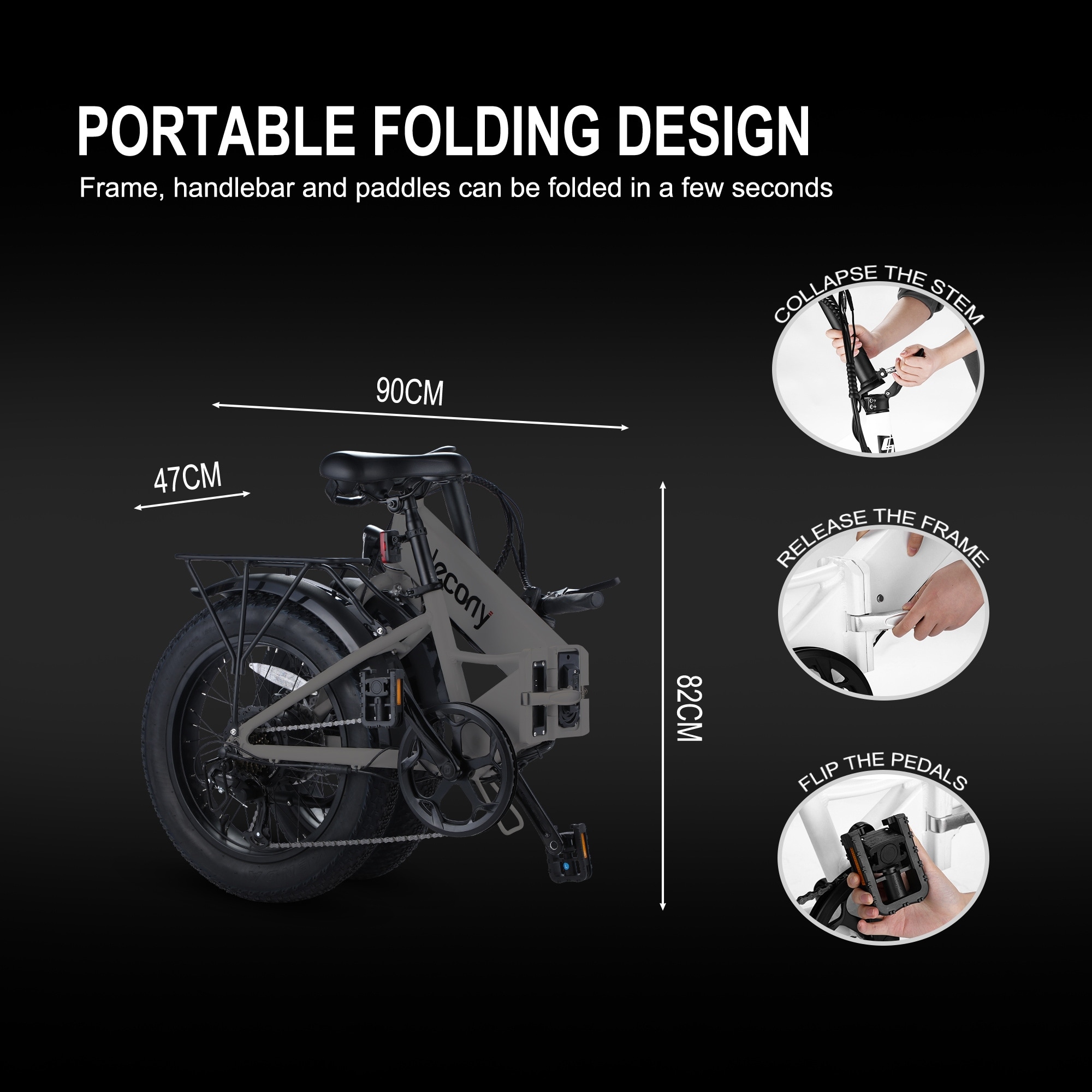 ELECONY Folding Electric Bicycle for Adult - Bed Bath & Beyond