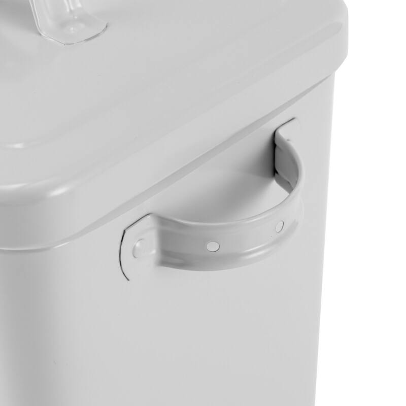 6L Metal Rice Storage Container Squre Rice Canister with Lid 7.28*6