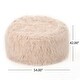 preview thumbnail 7 of 18, Lachlan Glam Faux Fur Bean Bag Chair by Christopher Knight Home