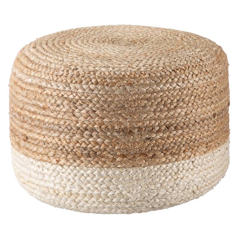 Sangam Round Jute Pouf