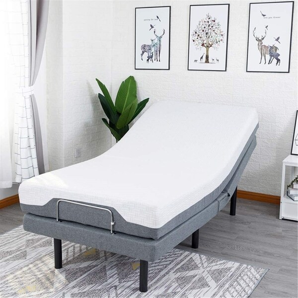 Adjustable Bed Frame Base Wireless Remote Head and Foot Incline