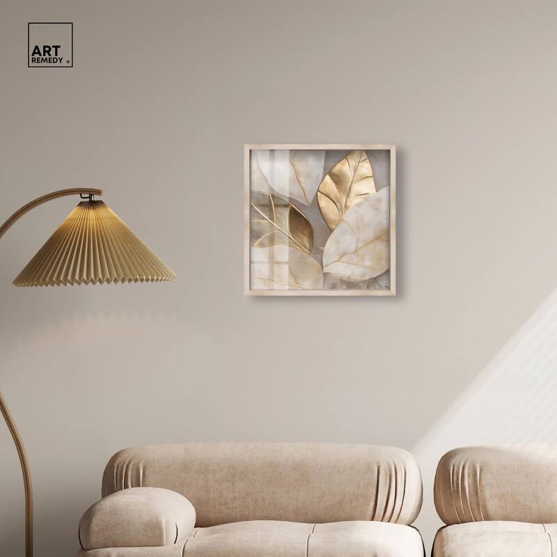 Golden Cascades Shadowbox by Art Remedy