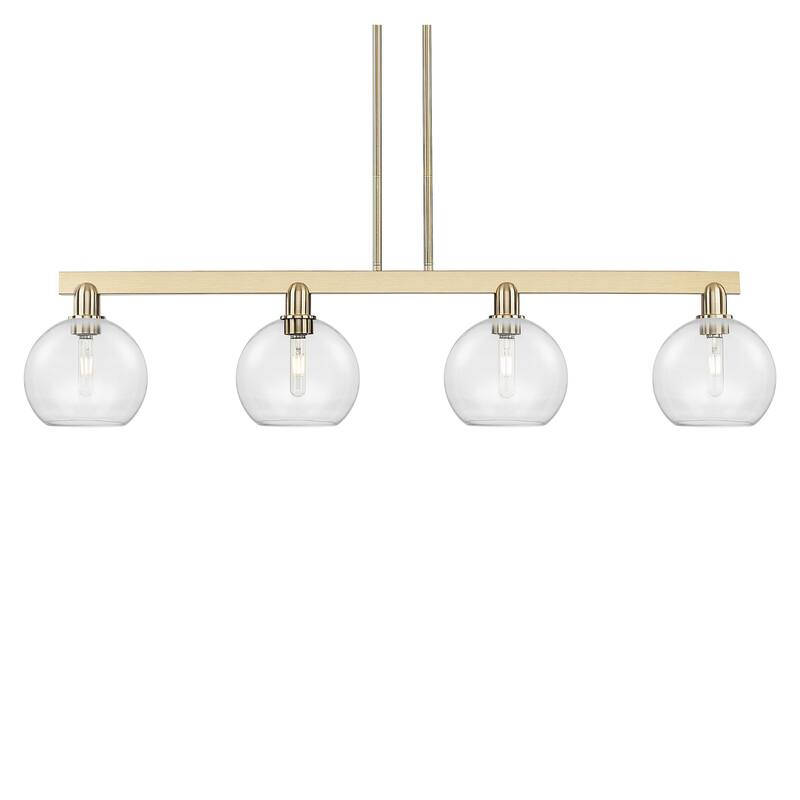 Innovations Lighting 716-4I-11-51 Athens Linear Athens 4 Light 51" - Champagne Bronze / Clear