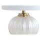 preview thumbnail 16 of 16, Dana 17.5" Glass/Crystal LED Table Lamp, White/Chrome by JONATHAN Y