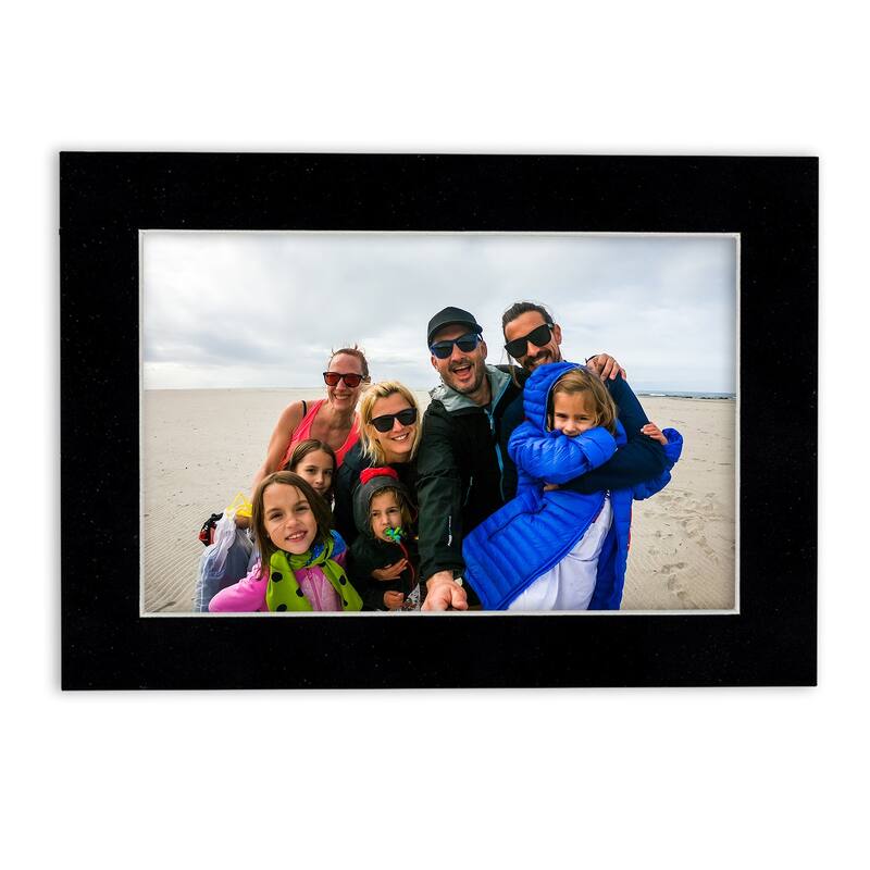 11x14 Mat for 8x10 Photo - Black Suede Matboard for Frames Measuring 11 x 14 Inches - To Display Art Measuring 8 x 10 Inches